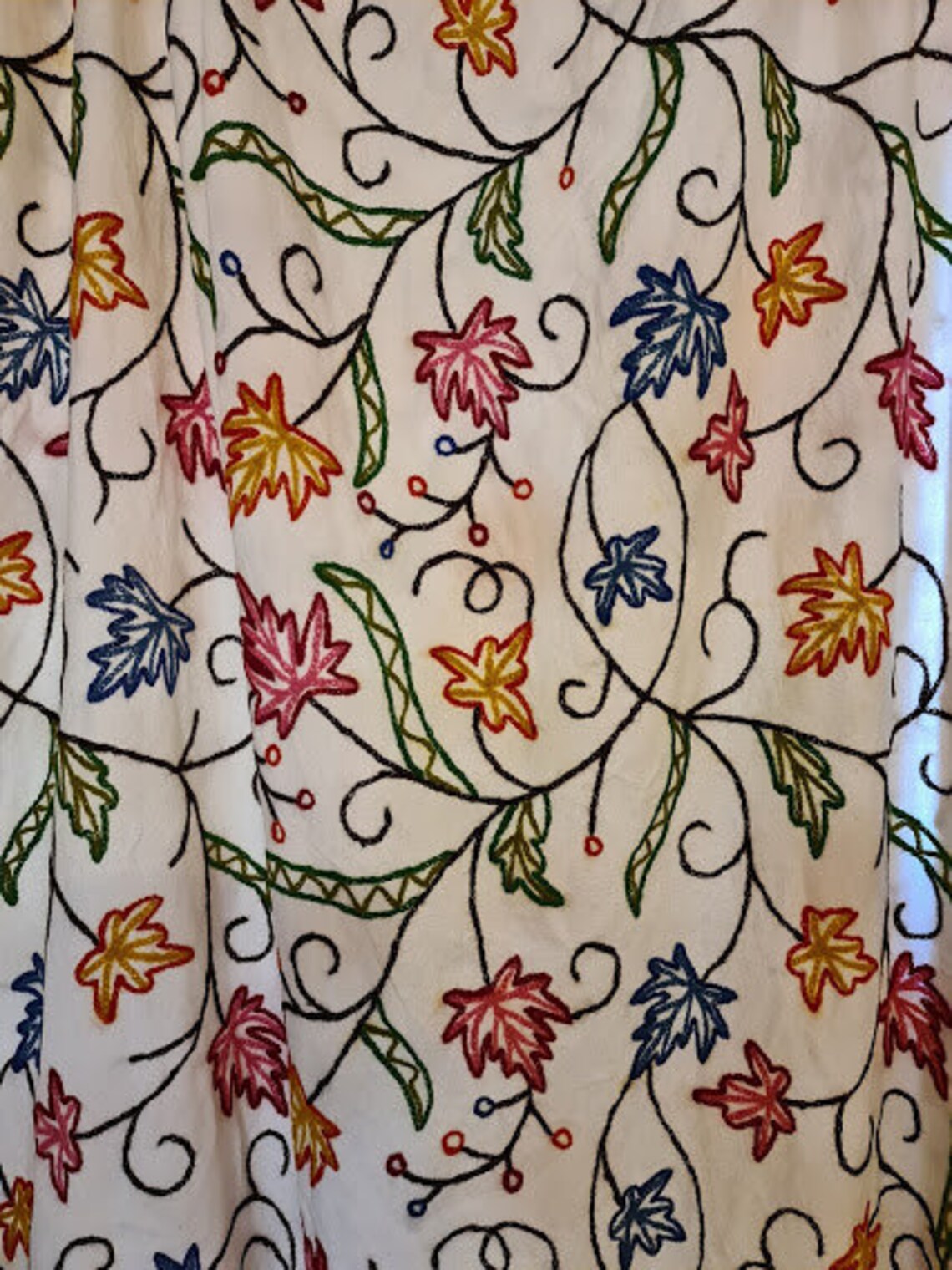 Beautiful Handmade Kashmir Crewel Allover Etsy