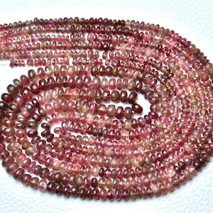 18 Inches Strand Natural Red Spinel Plain Rondelles 2.5mm to 5mm Smooth Rondelle Gemstone Bead Genuine Spinel Beads Roundelle Jewelry No5875