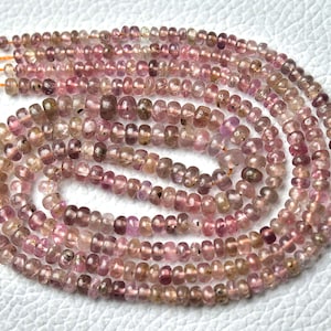 18 Inches Strand Natural Red Spinel Rondelles 2mm to 4mm Smooth Gemstone Rondelle Beads Genuine Spinel Beads Semi Precious Bead No6617