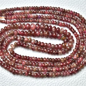 17 Inches Strand Natural Red Spinel Rondelles 2mm to 5mm Smooth Gemstone Rondelle Beads Genuine Spinel Beads Semi Precious Bead No6620