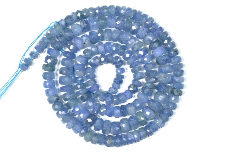 16 Inches Strand Natural Tanzanite Rondelles 3mm to 6mm Rare Beads Faceted Gemstone Beads AA Tanzanite Beads Semi Precious Stone No824