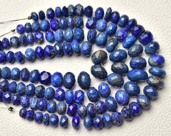 10 Perles Lapis Lazuli Rondes Facettées 6mm Naturelles - Perles Corner