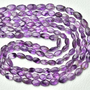 Natural Amethyst Nuggets Beads 4x5.5mm to 5x8mm Faceted Nugget Beads Gemstone Beads Amethyst Beads Jewelry Making Bead 13 Inch Strand No4882