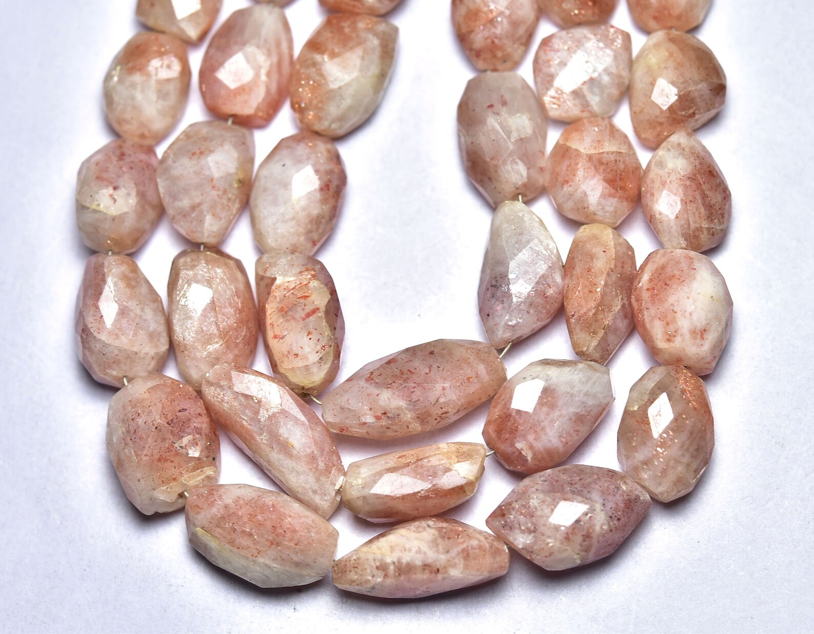 7 Inch Strand Natural Sunstone Nugget Beads Size 10mm to 16mm Etsy