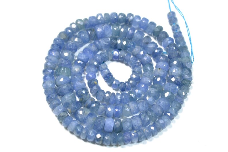 16 Inches Strand Natural Tanzanite Rondelles 3mm to 6mm Rare Beads Faceted Gemstone Beads AA Tanzanite Beads Semi Precious Stone No824