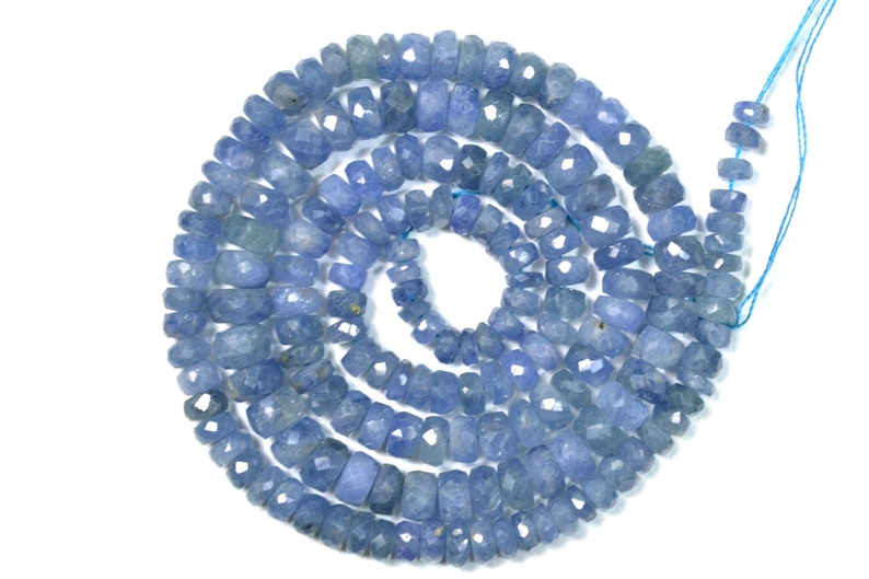 16 Inches Strand Natural Tanzanite Rondelles 3mm to 6mm Rare Beads Faceted Gemstone Beads AA Tanzanite Beads Semi Precious Stone No824
