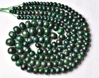 Natural Green Ruby Plain Rondelle 4.5mm to 10mm Smooth Rondelles Gemstone Beads DYED Ruby Roundel Beads Strand 16 Inches Strand No3901