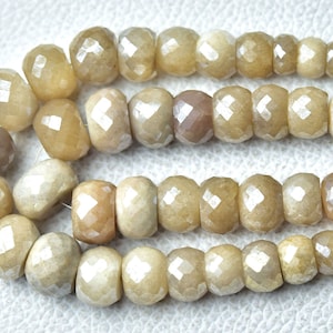 Natural Silverite Rondelle Beads 6mm to 12mm Faceted Rondelles Gemstone Beads Rare Silverite Beads - 6.5 Inch Strand No3572