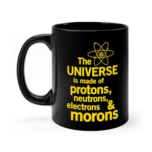 Funny Science Gag Gift Coffee Mug Periodic Table Pun White Cup Nerdy Gift for Science Teacher