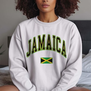 Jamaica Sweatshirt Unisex Fit Jamaica Sweater Caribbean Pullover Jamaican Flag Sweater Jamaica Shirts for Men and Women