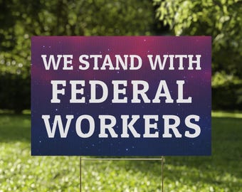 Anti Elon Plastic Yard Sign Stand with Federal Worker Garden Sign Anti Elon Protest Yard Sign Anti-Fascism Garden Sign Pro Democracy Sign
