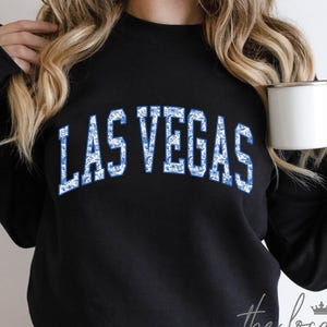Sudadera Las Vegas con estampado floral azul Suéter Las Vegas Camisa Las Vegas con estampado floral cottagecore Suéter Nevada Chinoiserie