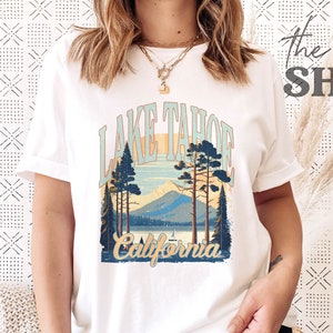 Vintage Lake Tahoe Sweatshirt Unisex Fit Retro Lake Tahoe California Sweater Lake Life Gifts Vintage California Lake Shirts Wanderlust Shirt
