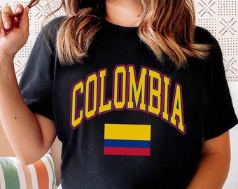 Colombia Shirt Colombian Flag T-shirt Colombiana Shirt Unisex Fit South America Shirt Latin America Shirt