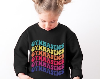 Gymnastique Sweat-shirt pour enfants Gymnastique Pull Jeunesse Fit Gymnastique Pull Unisexe Fit Filles Gymnastique Sweat-shirt pour enfants