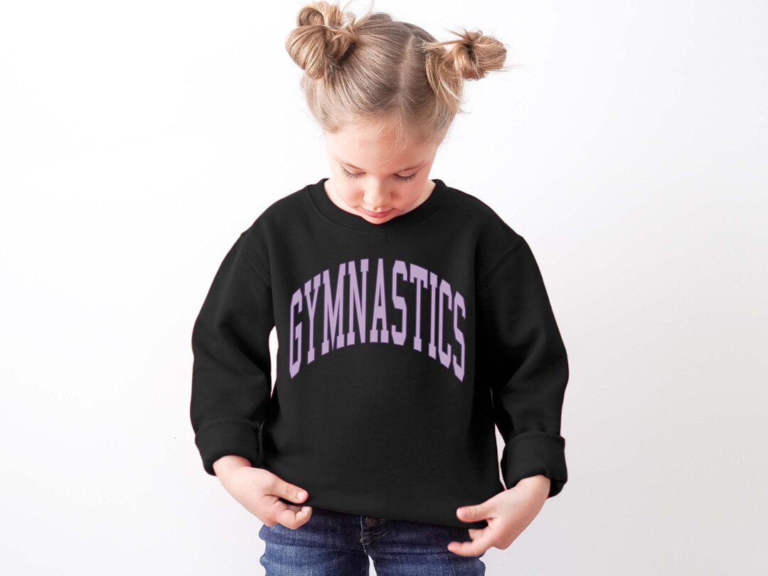 Gymnastics Sweatshirt for Kids Preppy Gymnastics Sweater Youth Fit Gymnastics Pullover Unisex
