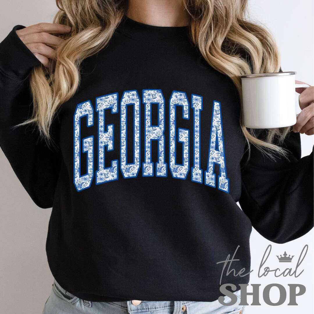 Georgia Knit Short Sleeve Sweater Top in Blue main image 1