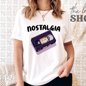 Koszulka z lat 90. Nostalgia Koszulka z kasetą VHS Zabawna koszulka z maską Koszulka z kasetą VHS Koszulka z filmem retro nostalgia Koszulka z filmem z lat 90. Unisex Fit