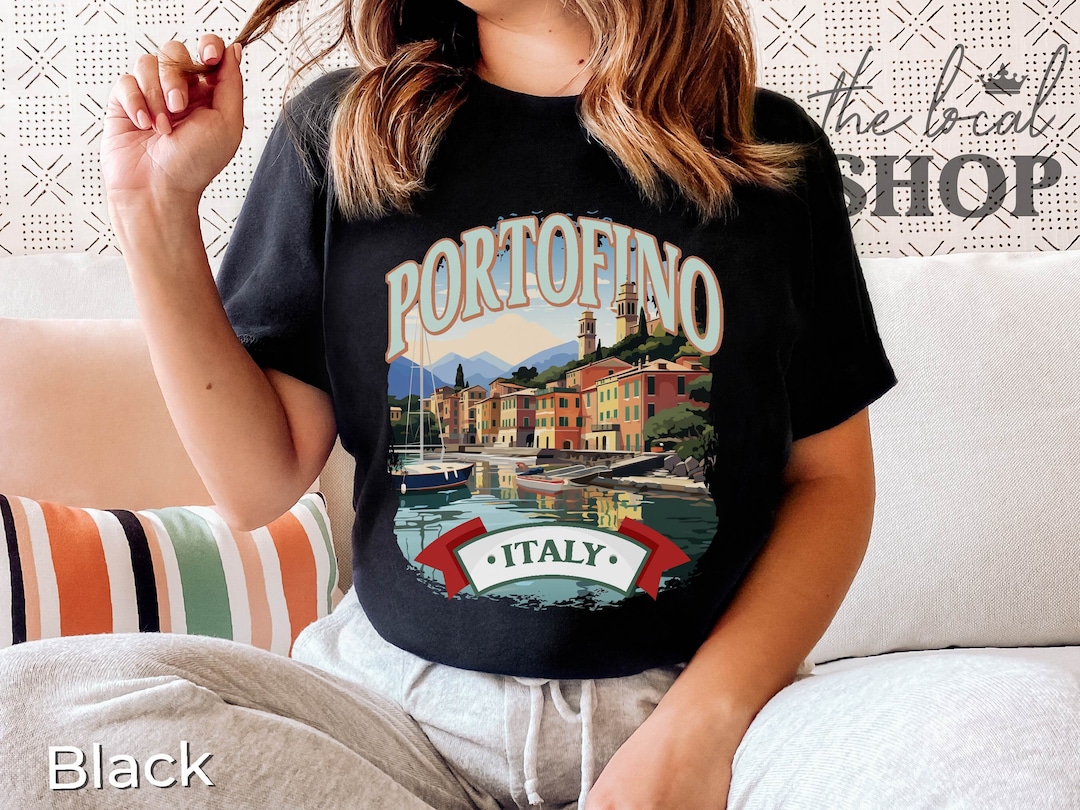 Vintage Portofino Italy T-shirt: Unisex Travel Tee - Etsy