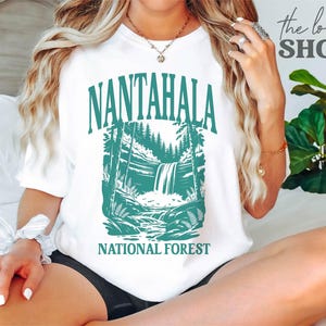 Nantahala National Forest Comfort Colors® T-shirt North Carolina Shirt Nature Lover Gift Nantahala Waterfall T-shirt Carolina Wilderness