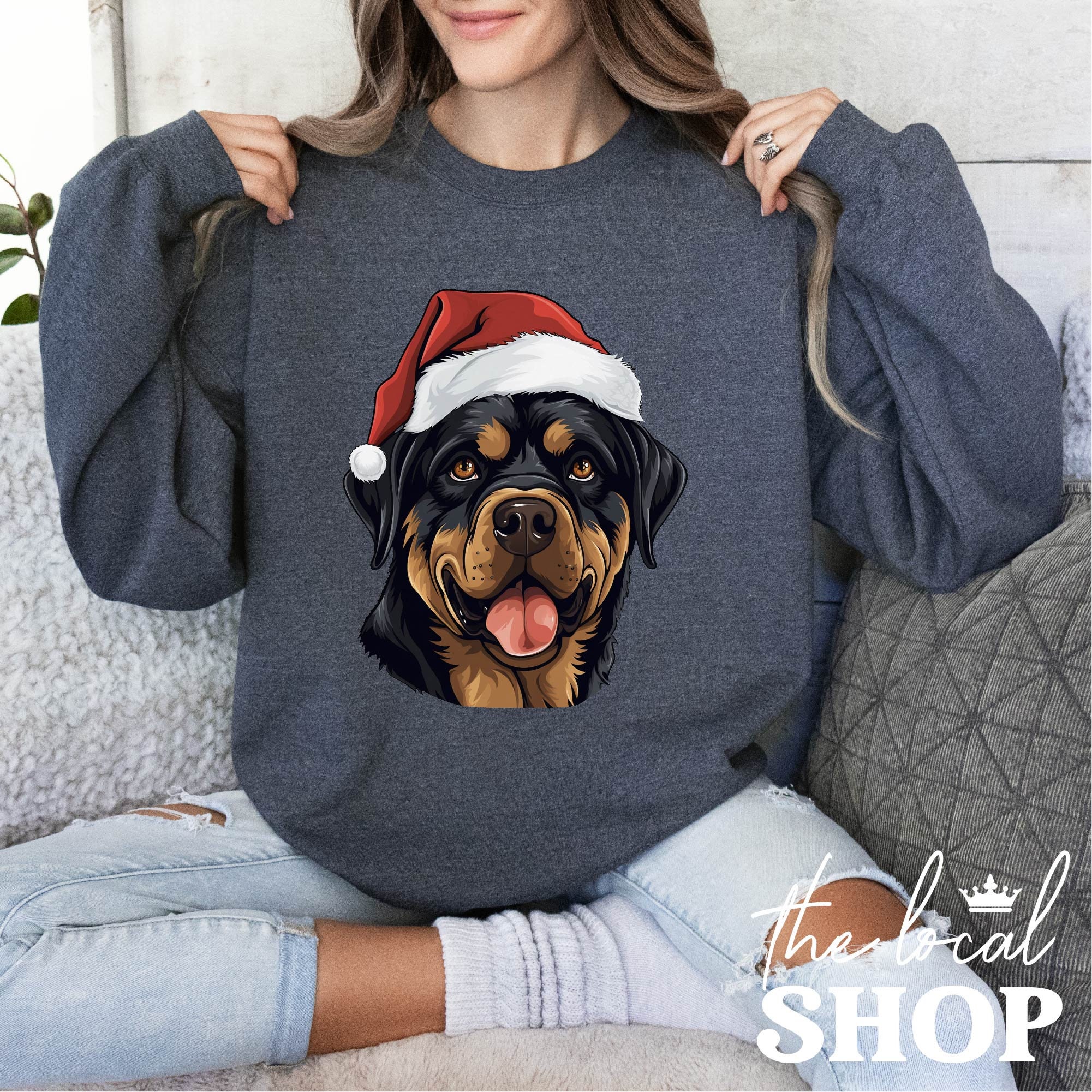 Christmas Rottweiler Sweatshirt Rottweiler Christmas Gift Funny
