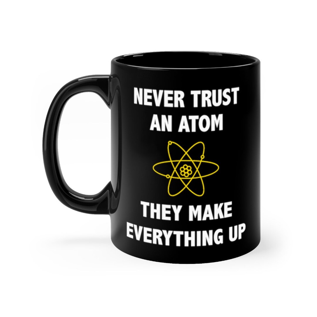 Funny Science Gift Mug Novelty Gag Gift for Science Teacher, Black