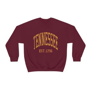 Sudadera vintage de Tennessee: jersey retro desgastado del estado imagen 8