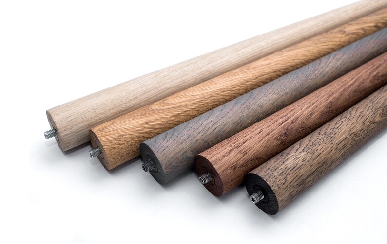 Tapered Wood Oak Legs Mid Century Legs Coffee Table Legs Etsy