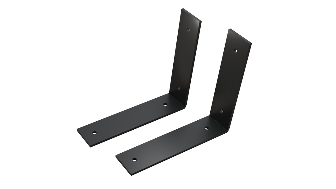 Shelf Brackets Heavy Duty Industrial Modern Floating Shelving Iron Brackets Etsy