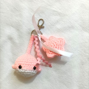 Porte-clés Baleine En Acrylique - Pendentif Mignon 9x5,5 Cm - Couleurs Blanc Ou Bleu - Pour Sac, Clés, Cadeau Saint-Valentin