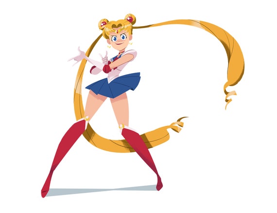 Sailor Moon Usagi Tsukino Print 8 5x11 Etsy