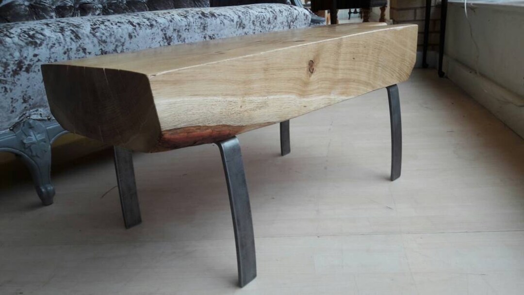 Rustic Coffee Table Oak Beam Coffee Table Industrial Coffee Etsy UK