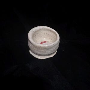 Ceramic Eye Bowl – Red Eye Altar Dish, Witchy Gothic Home Decor, Ritual Offering Bowl, Handmade Ceramic Trinket Dish