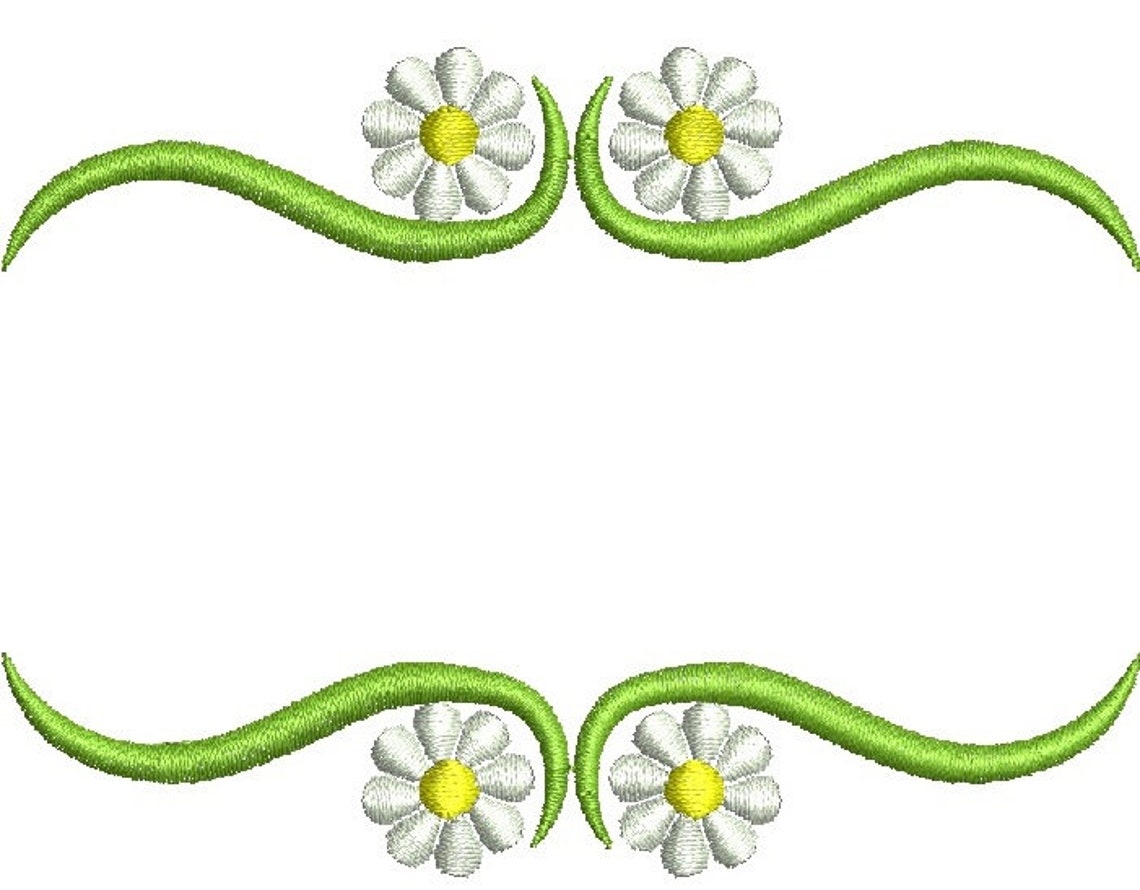 Frame Embroidery Design Machine Embroidery Design Etsy