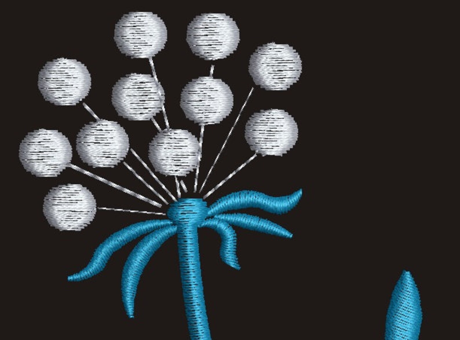 Dandelions Machine Embroidery Design Etsy