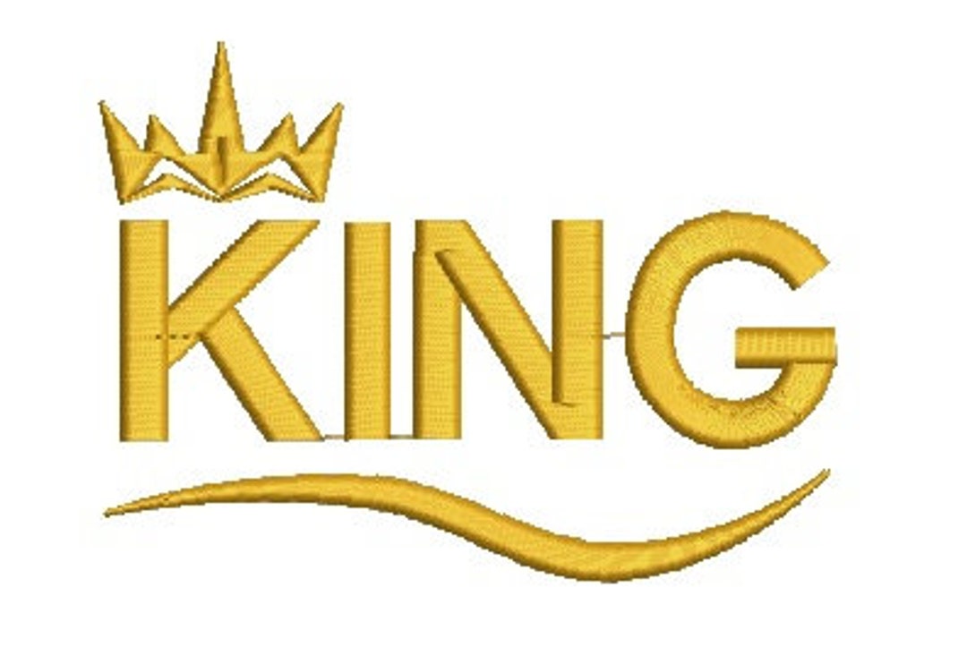 King Machine Embroidery Designs, Instantly Download Etsy