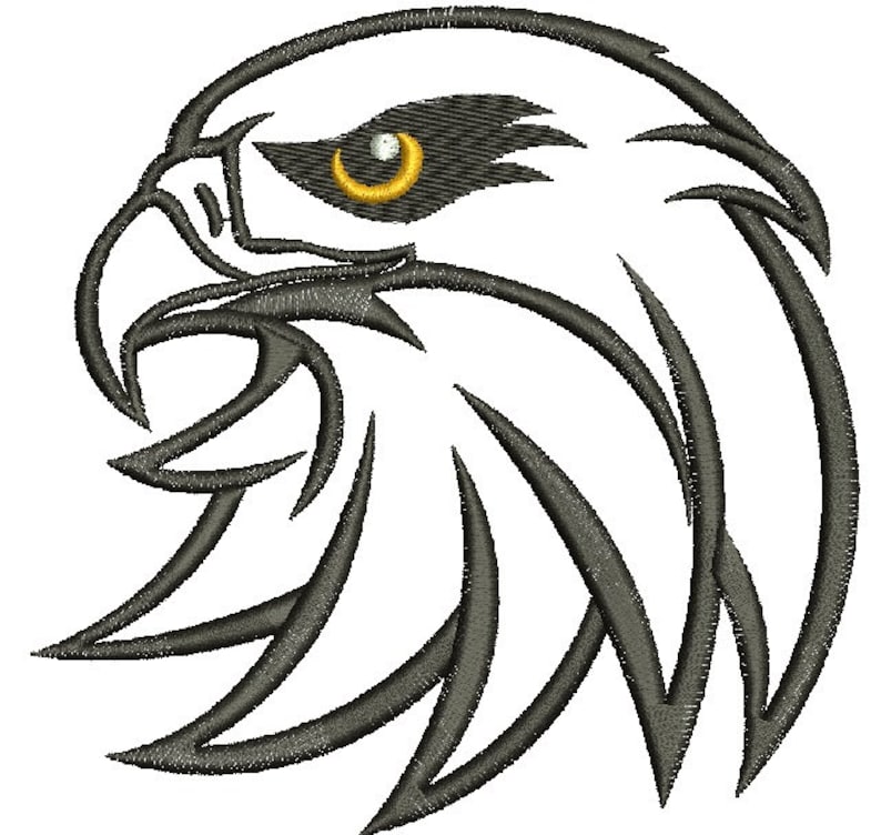 Eagle Embroidery Machine Embroidery Design Instant Download Etsy