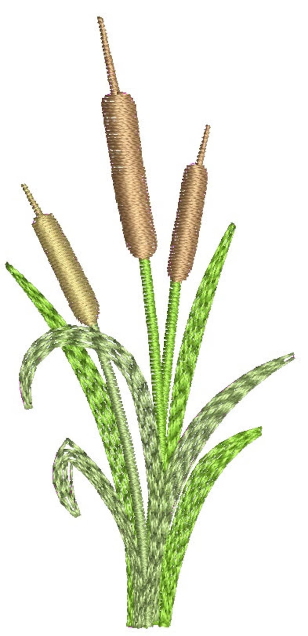 Cattails Machine Embroidery Design Etsy
