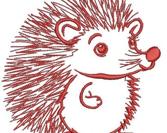 hedgehog Machine Embroidery design, this is not a real product, These are digital file.