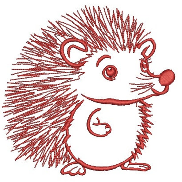 hedgehog Machine Embroidery design, this is not a real product, These are digital file.