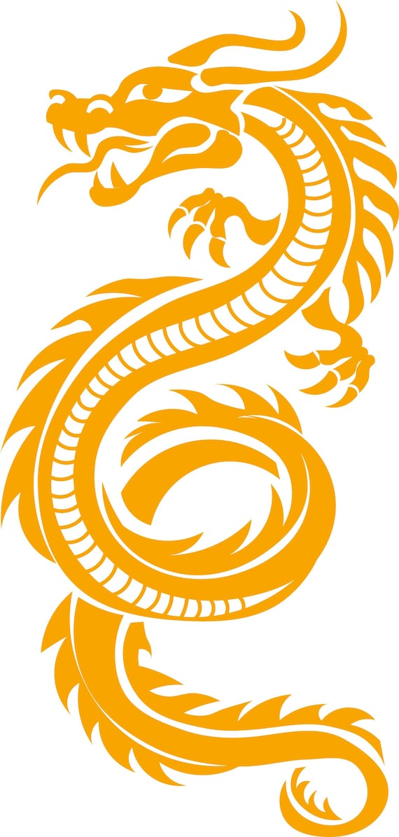 Dragon chinois SVG. dxf, png. EPS. jpg grand format 300 dpi