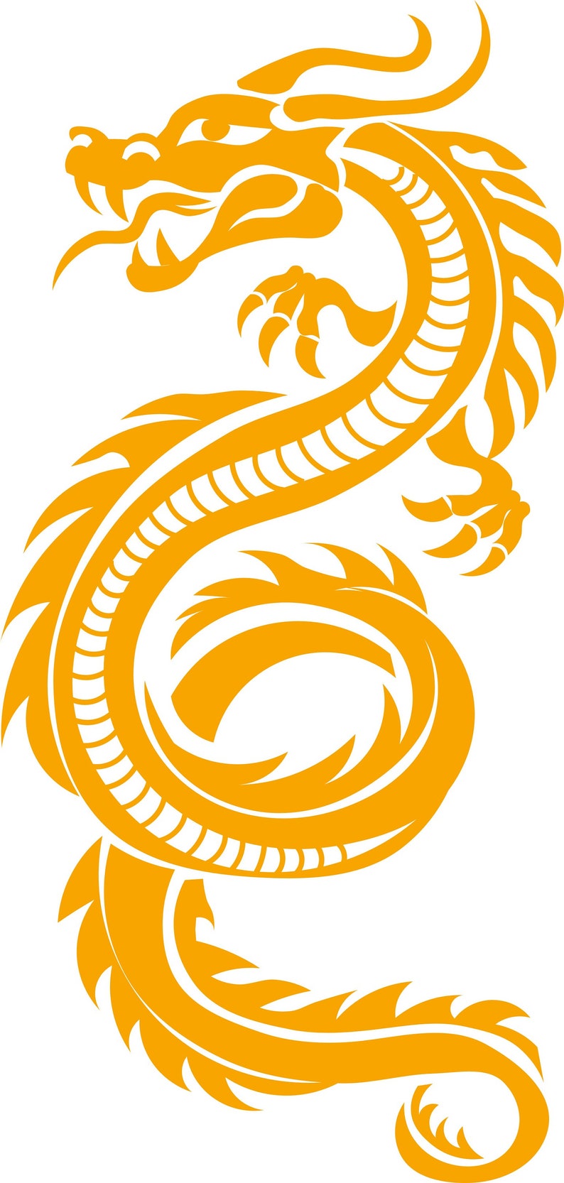 Chinese dragon SVG. dxf, PNG. EPS. jpg big size 300 dpi image 1