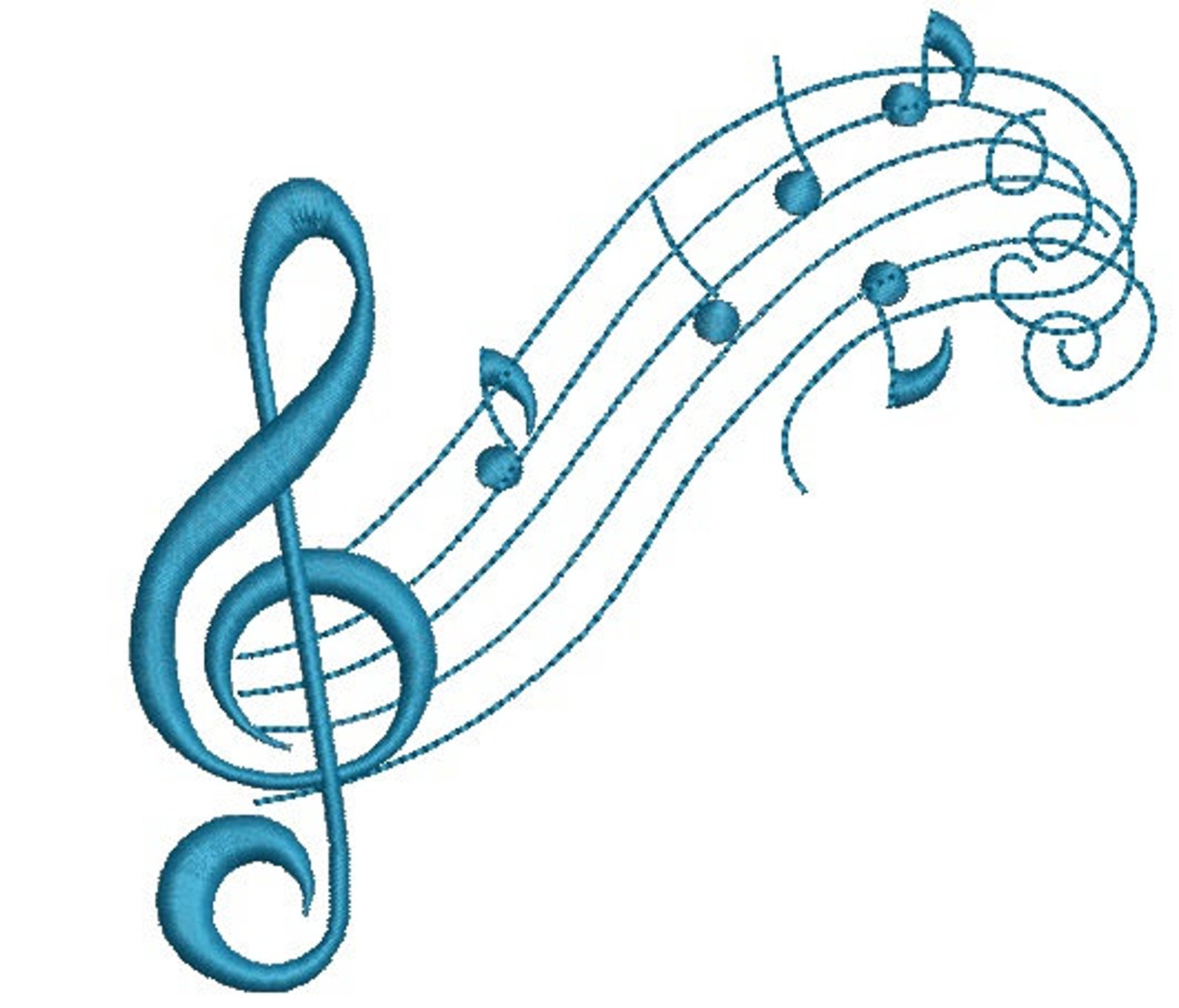 Musical Notes Music Notes Machine Embroidery Designs Etsy