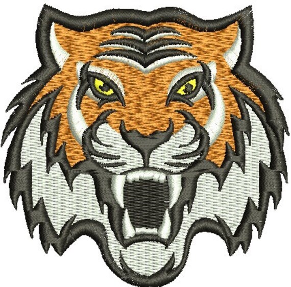 Wild Tiger Embroidery Design Machine Embroidery Design Etsy