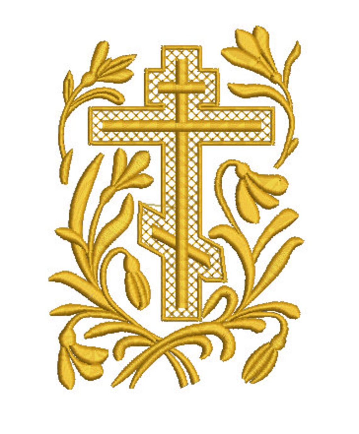 Cross / Christening Cross Machine Embroidery Design Instantly Etsy