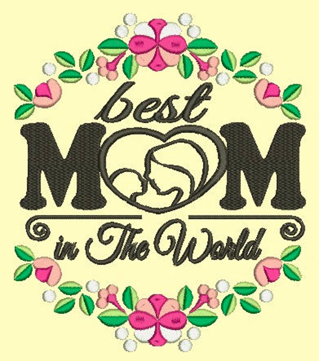 Best MOM Embroidery Machine Embroidery Design, Instant Download Etsy