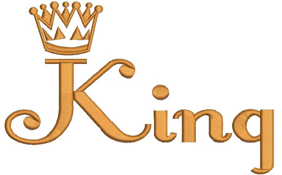 King Machine Embroidery Designs Instantly Download Etsy