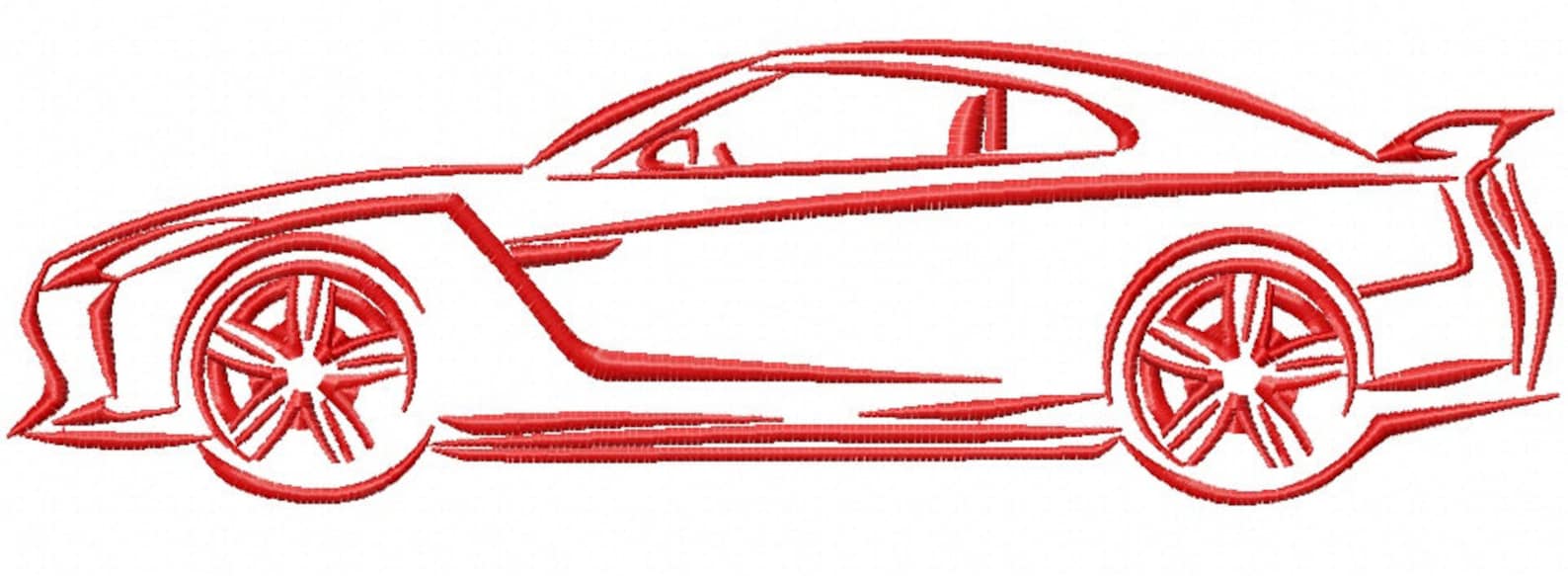 Car Machine Embroidery Design Instantly Download Etsy UK