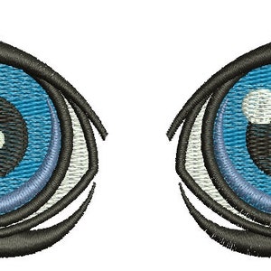 eyes for a doll, pair, separately left and right, Machine Embroidery Designs, instantly download