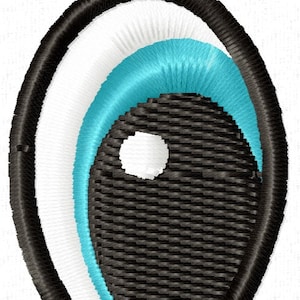 Motifs de broderie Machine yeux, téléchargement immédiat